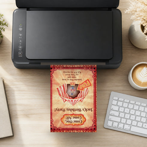Kids’ Circus Birthday Invitation