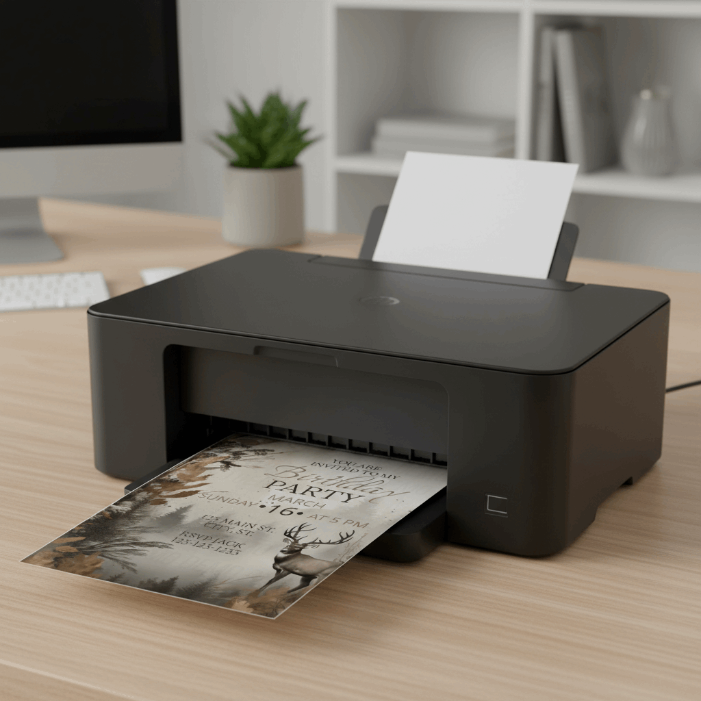 Adventure Awaits Birthday Invitation – Personalized Editable Outdoor Party Invite