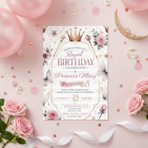 Princess Birthday Party Bundle | Editable Princess Printables Kit