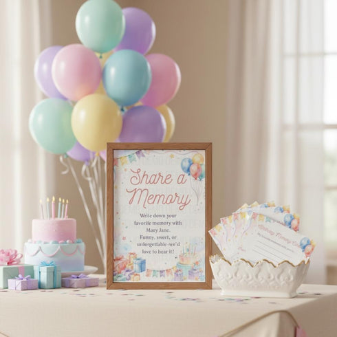 Neutral Birthday Party Collection | DIY Decorations, Games & Party Signs