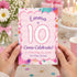 Pink & Purple Watercolor Birthday Invitation