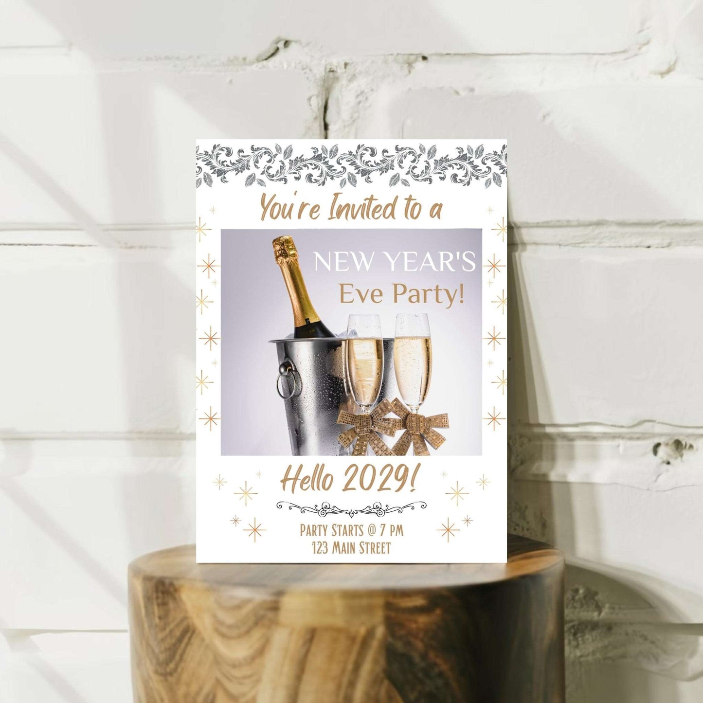 Personalized New Year's Eve Party Invitation