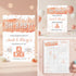 Peach "Oh, Baby" Baby Shower Bundle | Editable Baby Shower Printables
