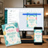 Cute Teal Balloon Birthday Invitation