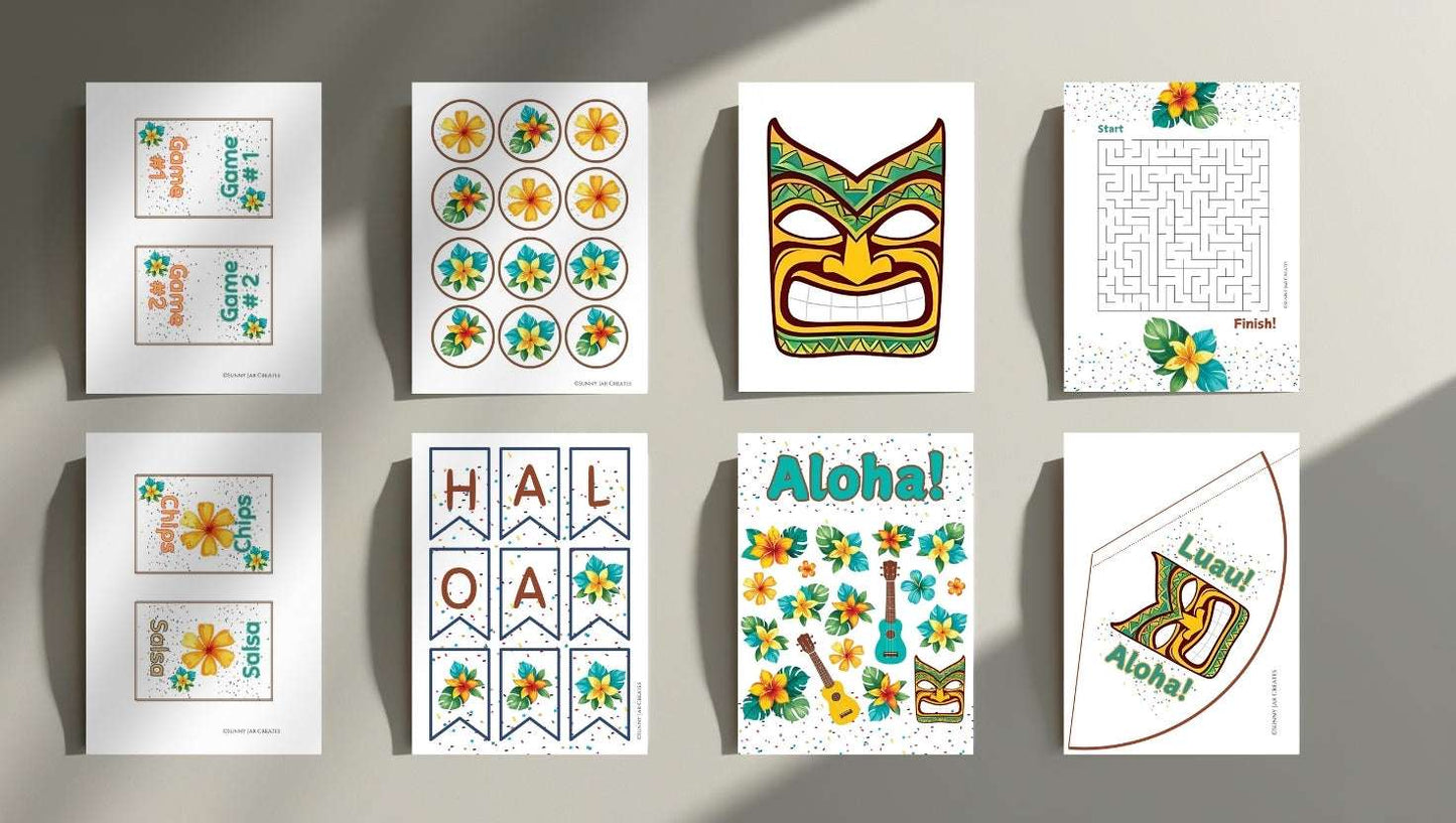 Luau Party Printables