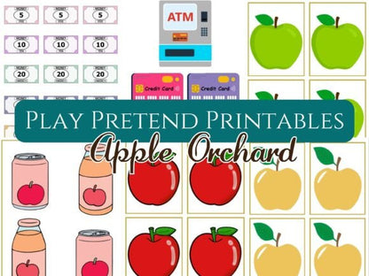 Apple Orchard Pretend Play Printable