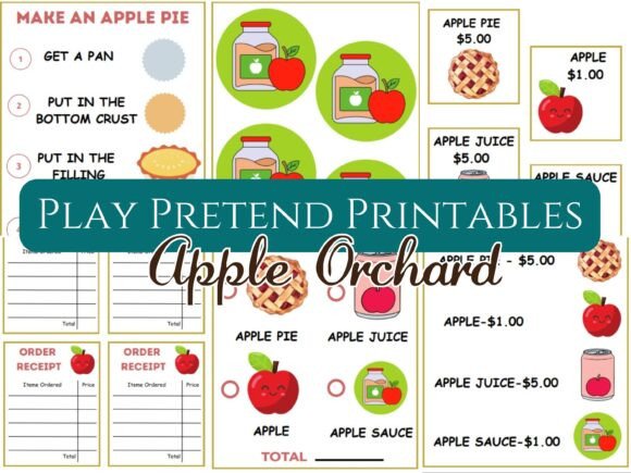 Apple Orchard Pretend Play Printable