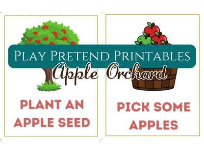Apple Orchard Pretend Play Printable
