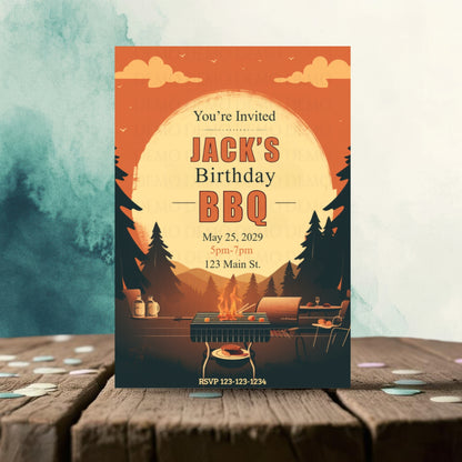 Personalized BBQ Party Invitation