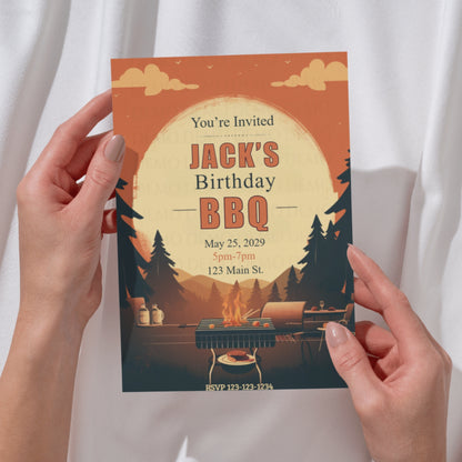 Personalized BBQ Party Invitation