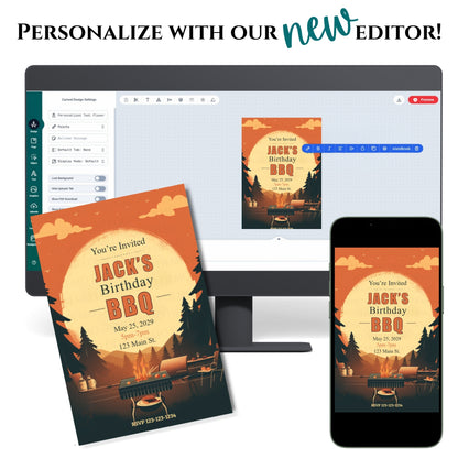 Personalized BBQ Party Invitation