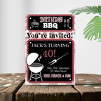 Birthday BBQ Party Invitation – Editable Template