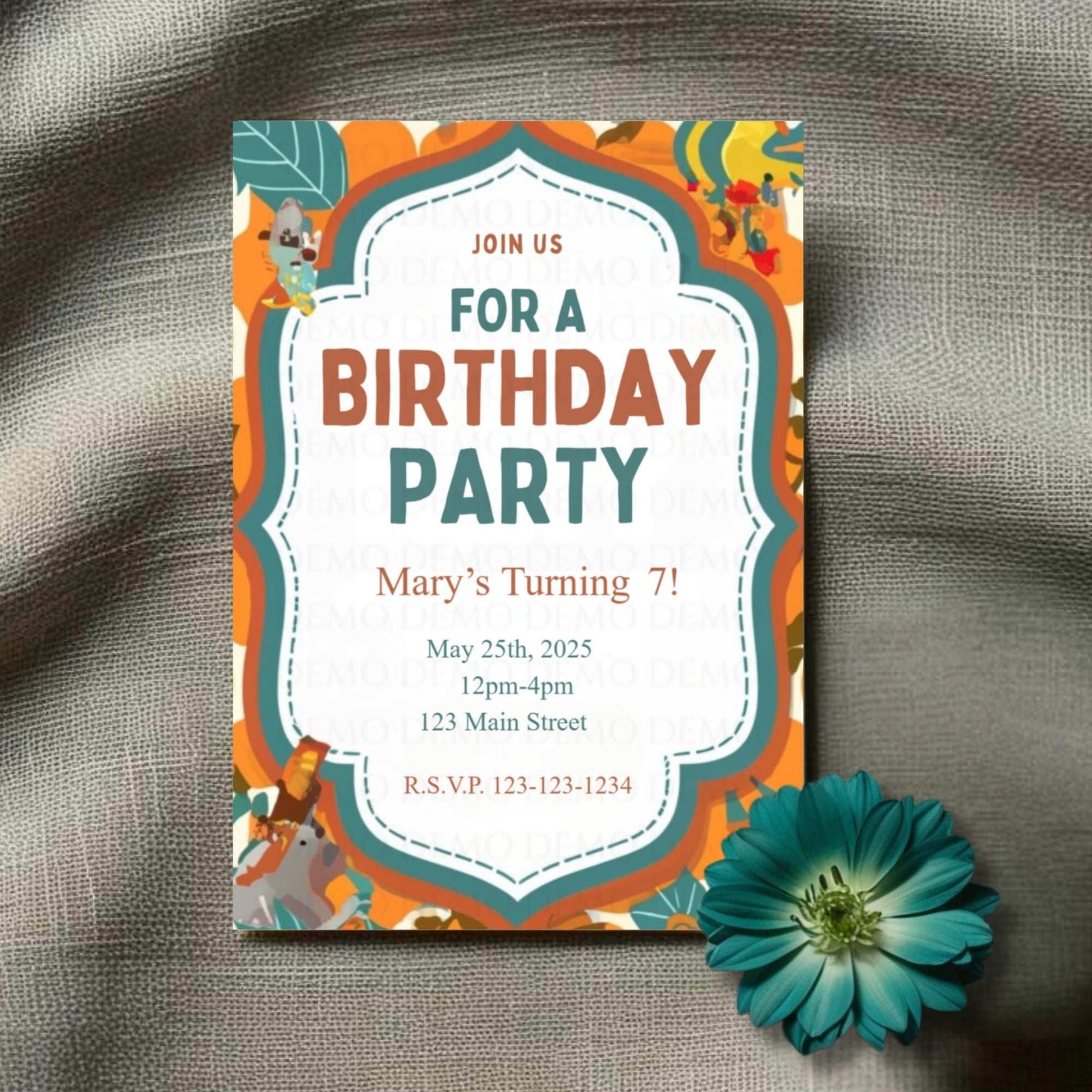Party Vibe Birthday Invitation