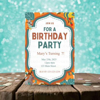 Party Vibe Birthday Invitation