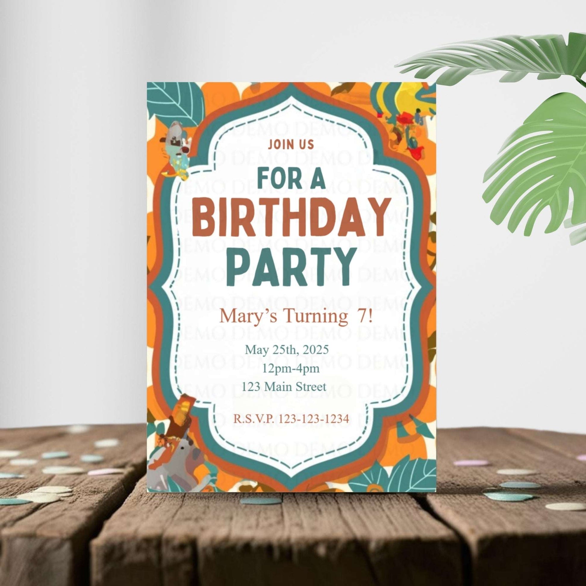 Party Vibe Birthday Invitation
