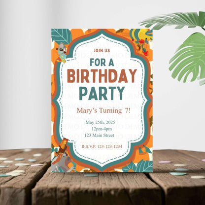 Party Vibe Birthday Invitation