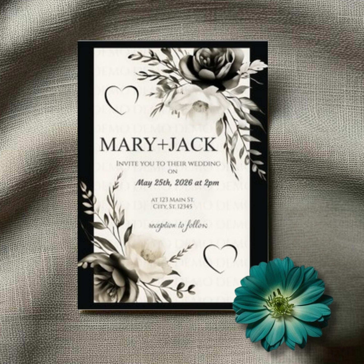 Eventful Elegance Wedding Invitation