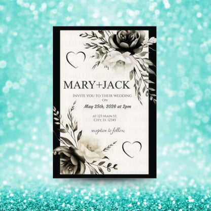 Eventful Elegance Wedding Invitation