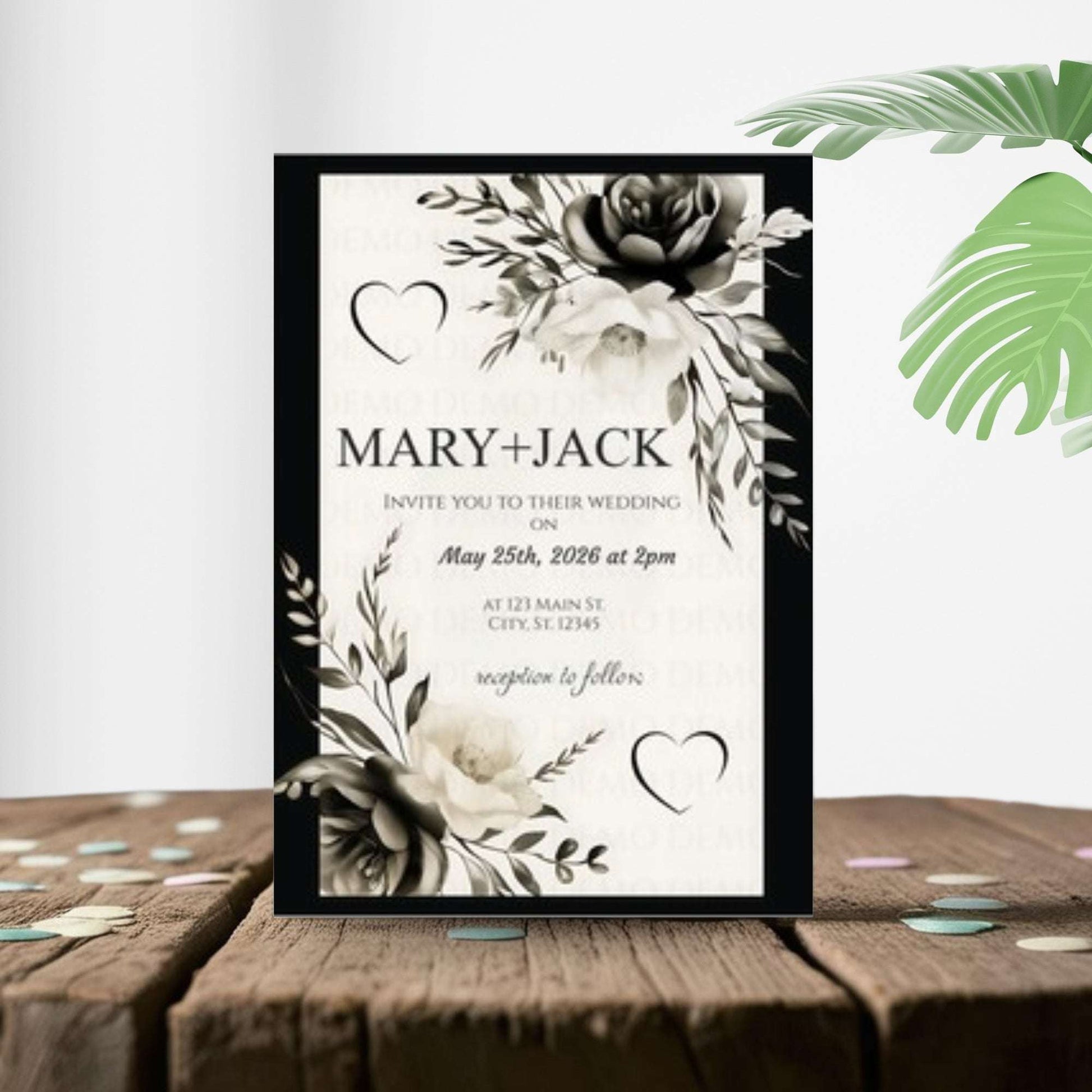 Eventful Elegance Wedding Invitation