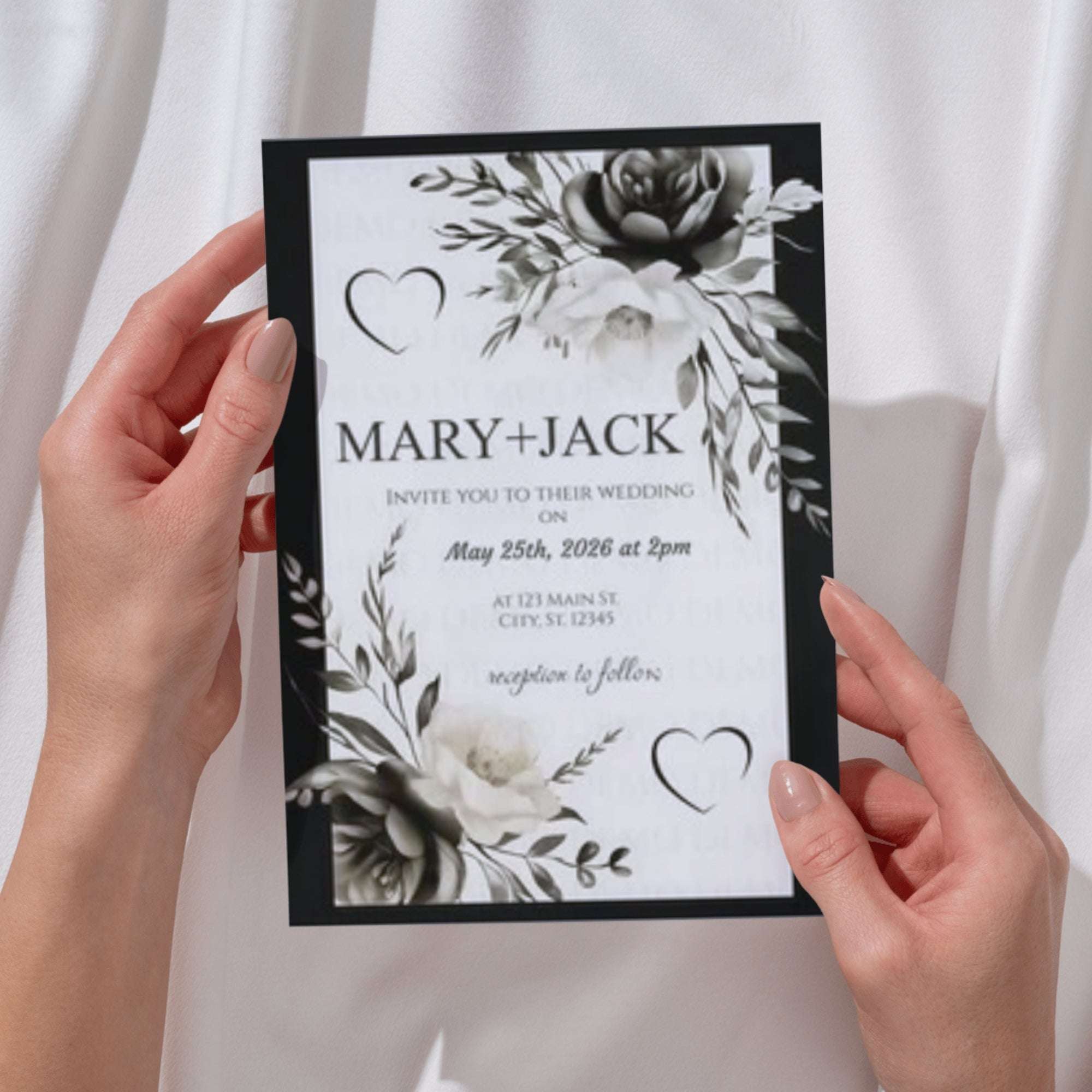 Eventful Elegance Wedding Invitation