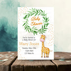 Giraffe Baby Shower Personalized Invite