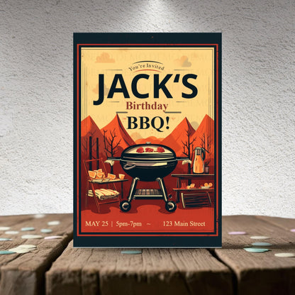 Grill & Chill Party Invite