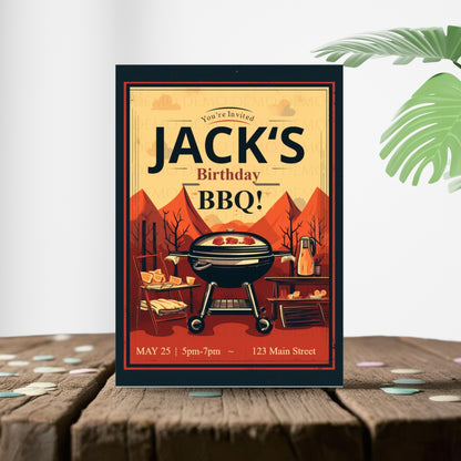 Grill & Chill Party Invite