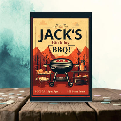 Grill & Chill Party Invite