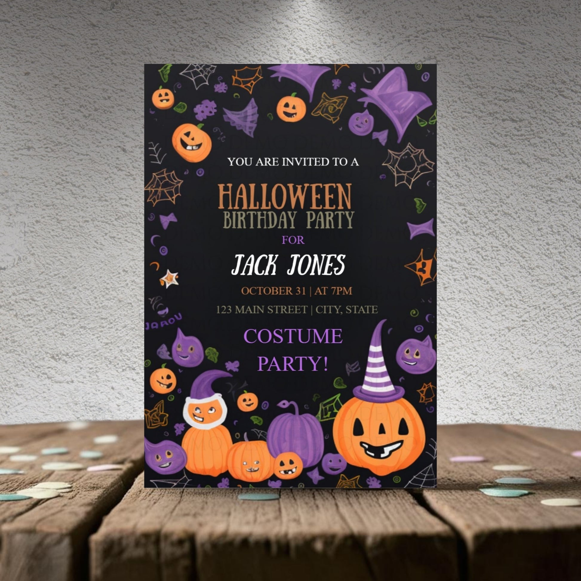 Halloween Costume Party Invitation
