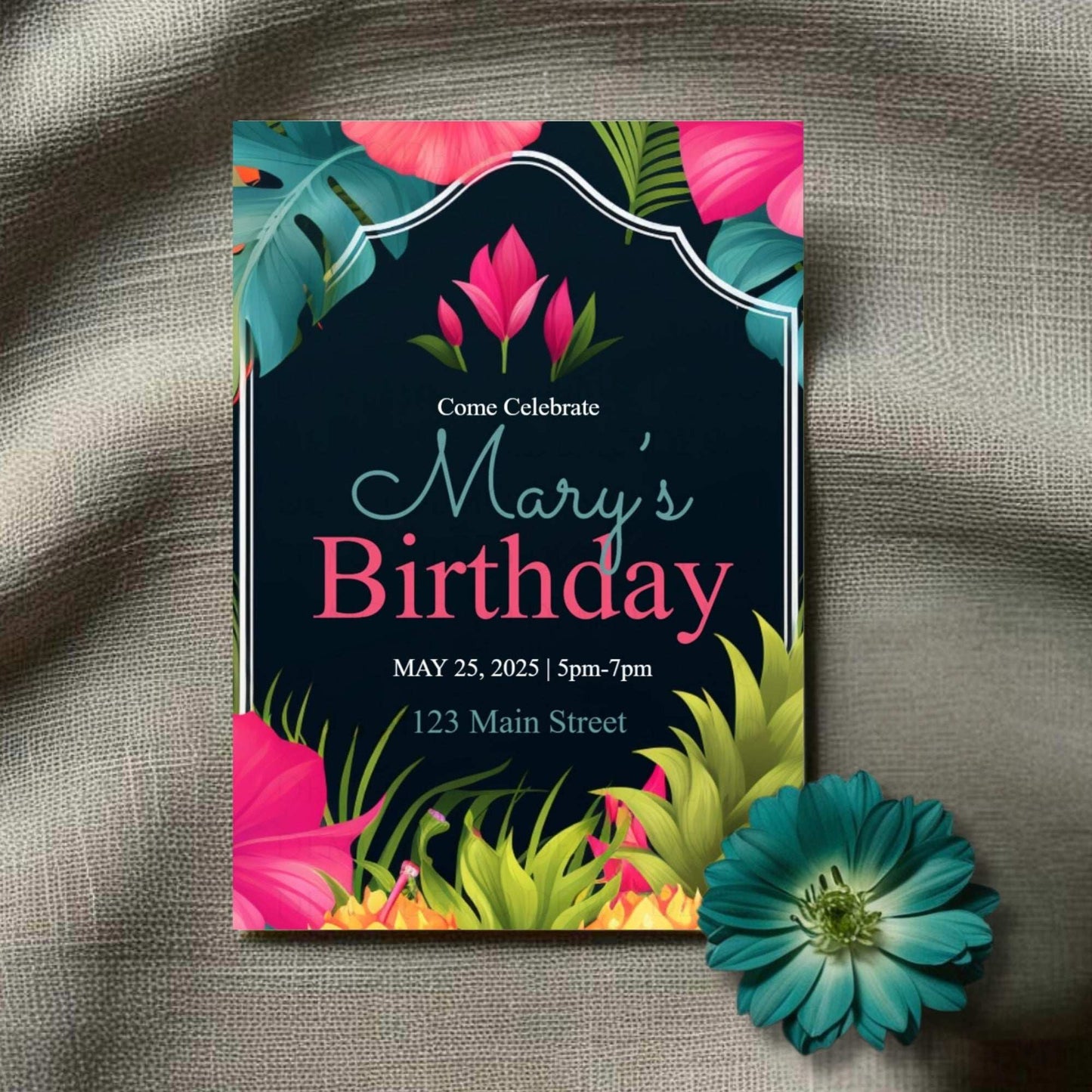 Island Fiesta Birthday Invitation