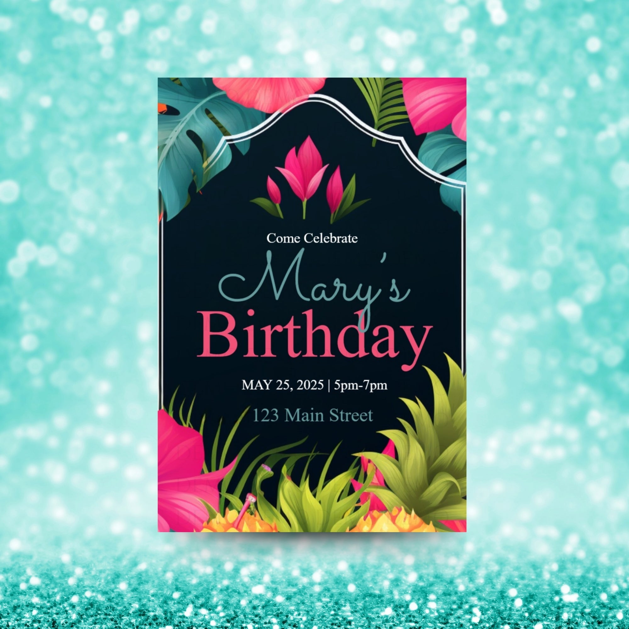 Island Fiesta Birthday Invitation