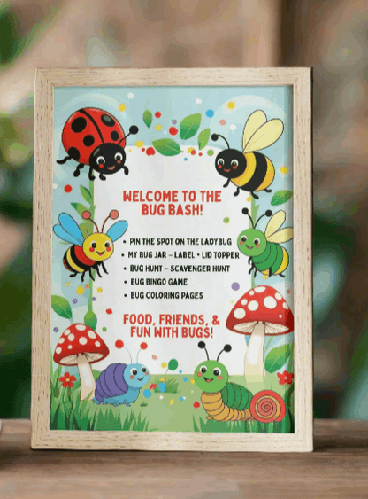 Bug & Critter Party Printable Bundle