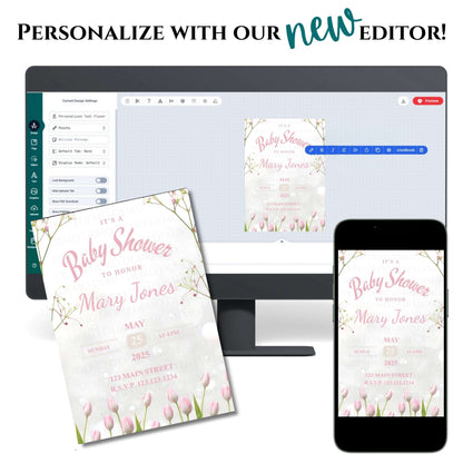 Little Bundles Baby Shower Invite