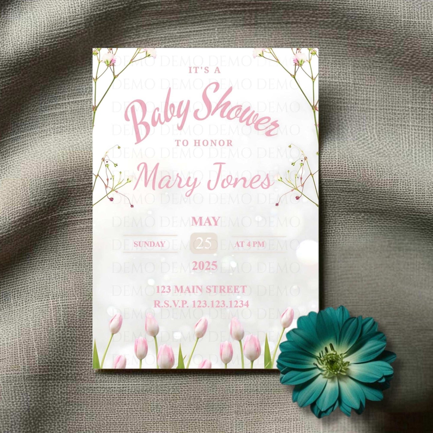 Little Bundles Baby Shower Invite