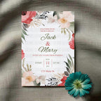 Love Bloom Wedding Invitation – Editable Floral Template