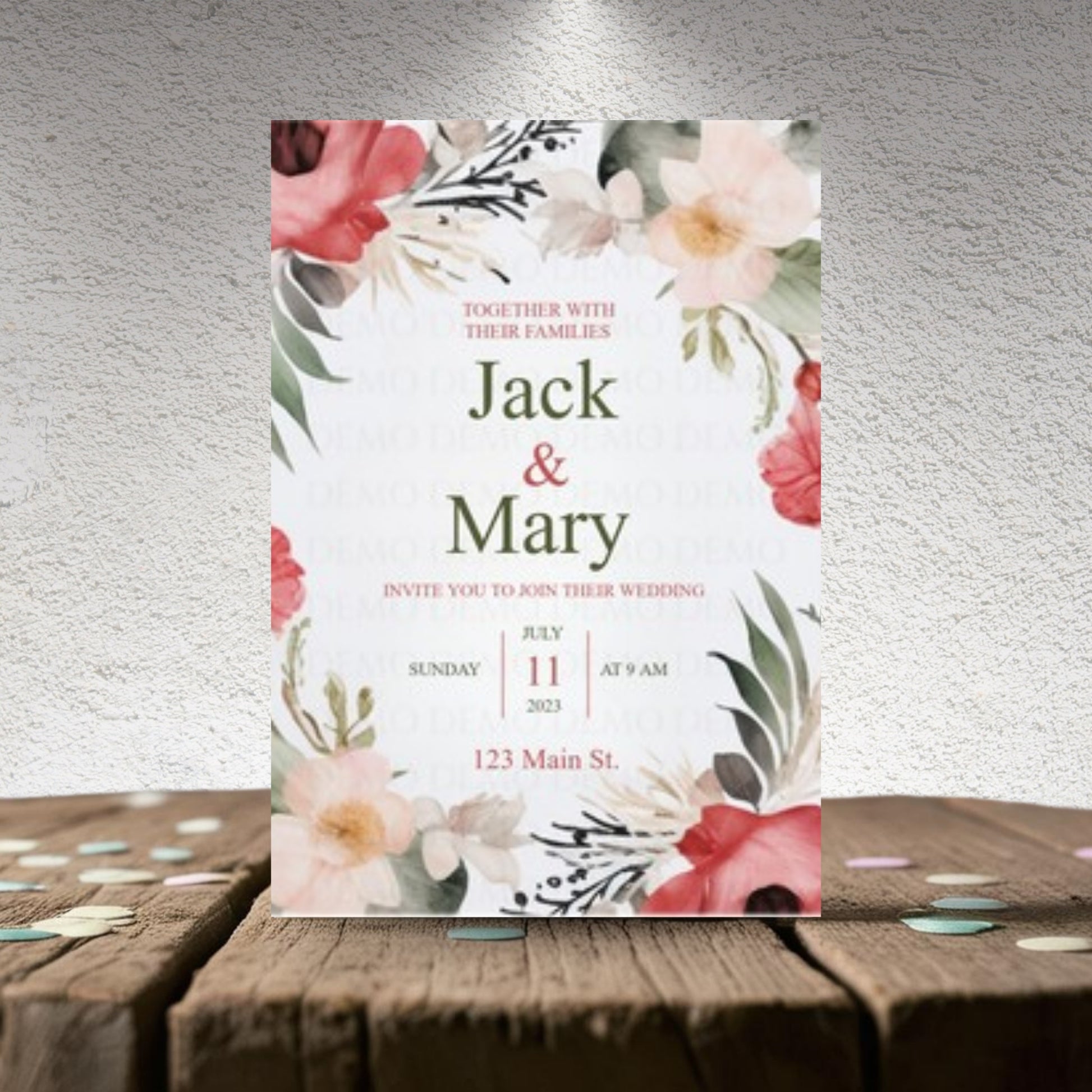 Love Bloom Wedding Invites