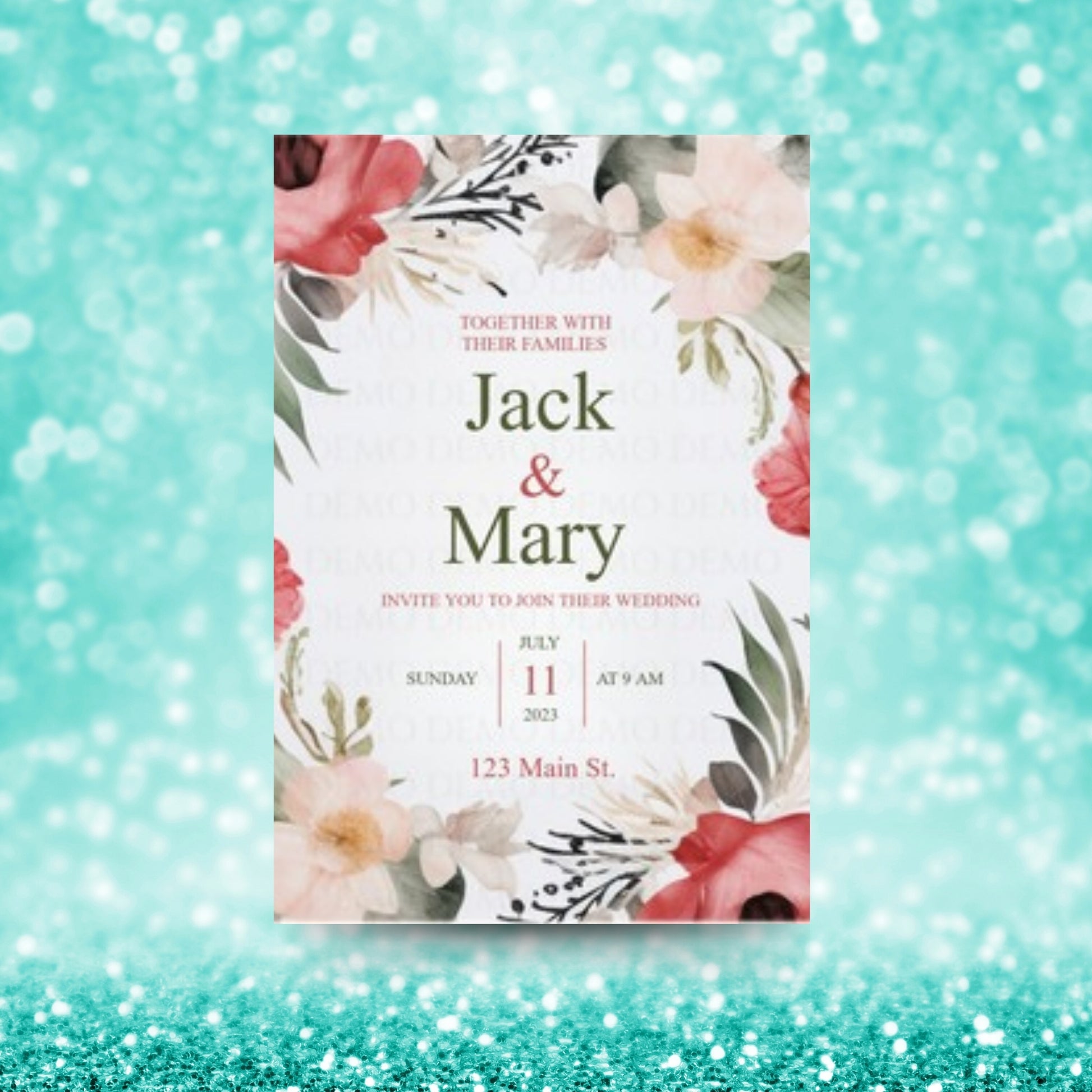 Love Bloom Wedding Invites
