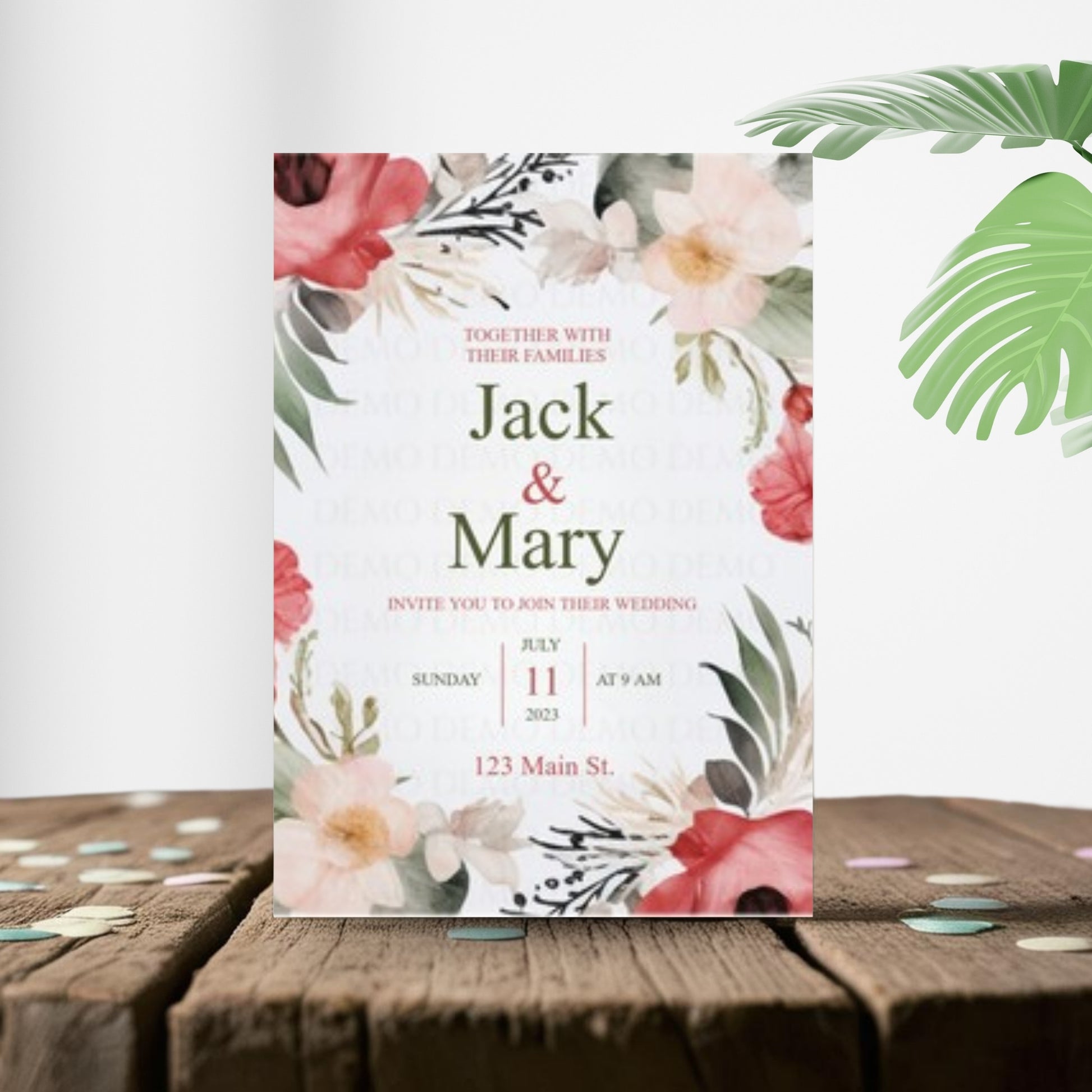 Love Bloom Wedding Invites