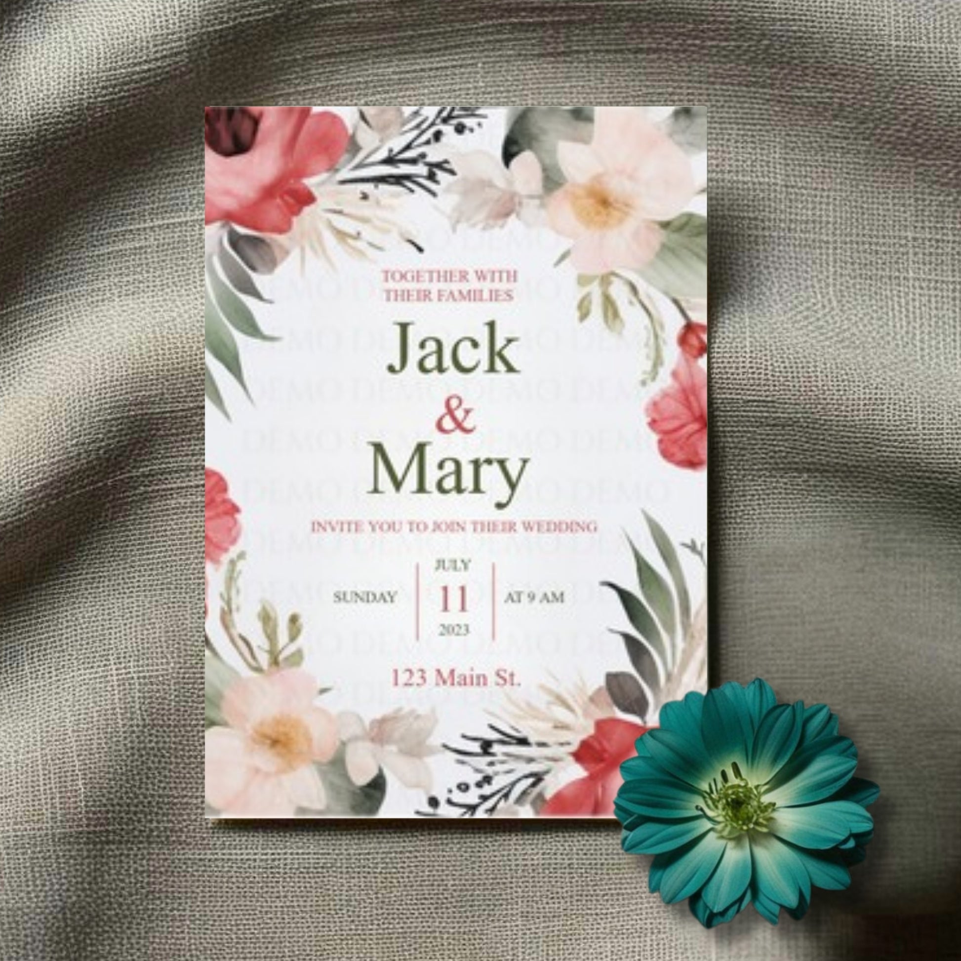 Love Bloom Wedding Invites