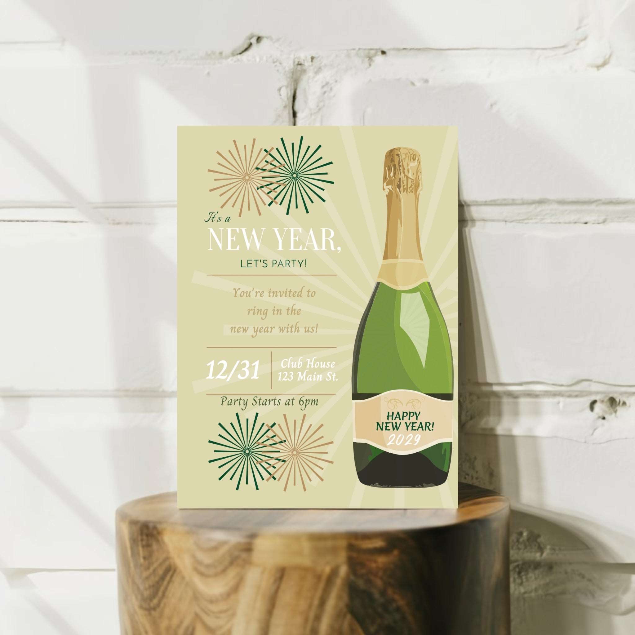 New Year's Party Invitation II