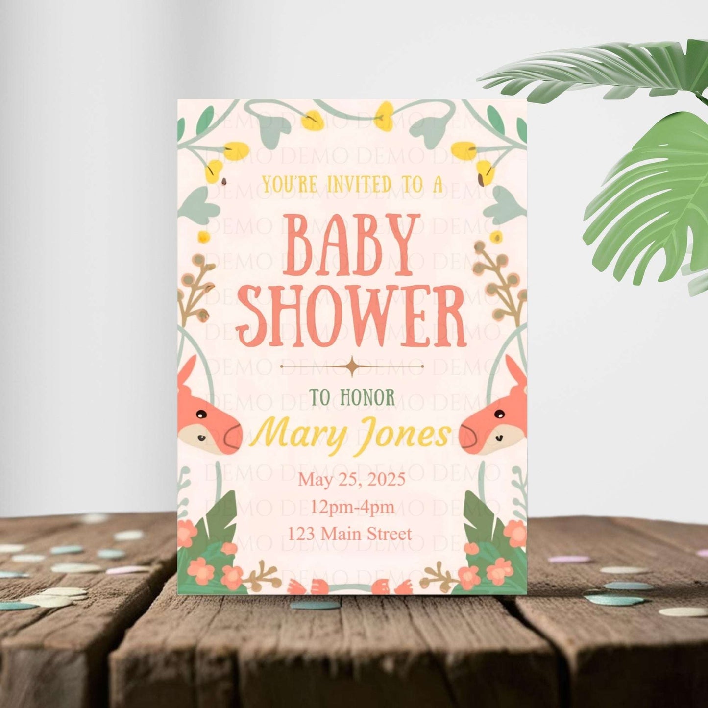 Neutral Baby Shower Invite