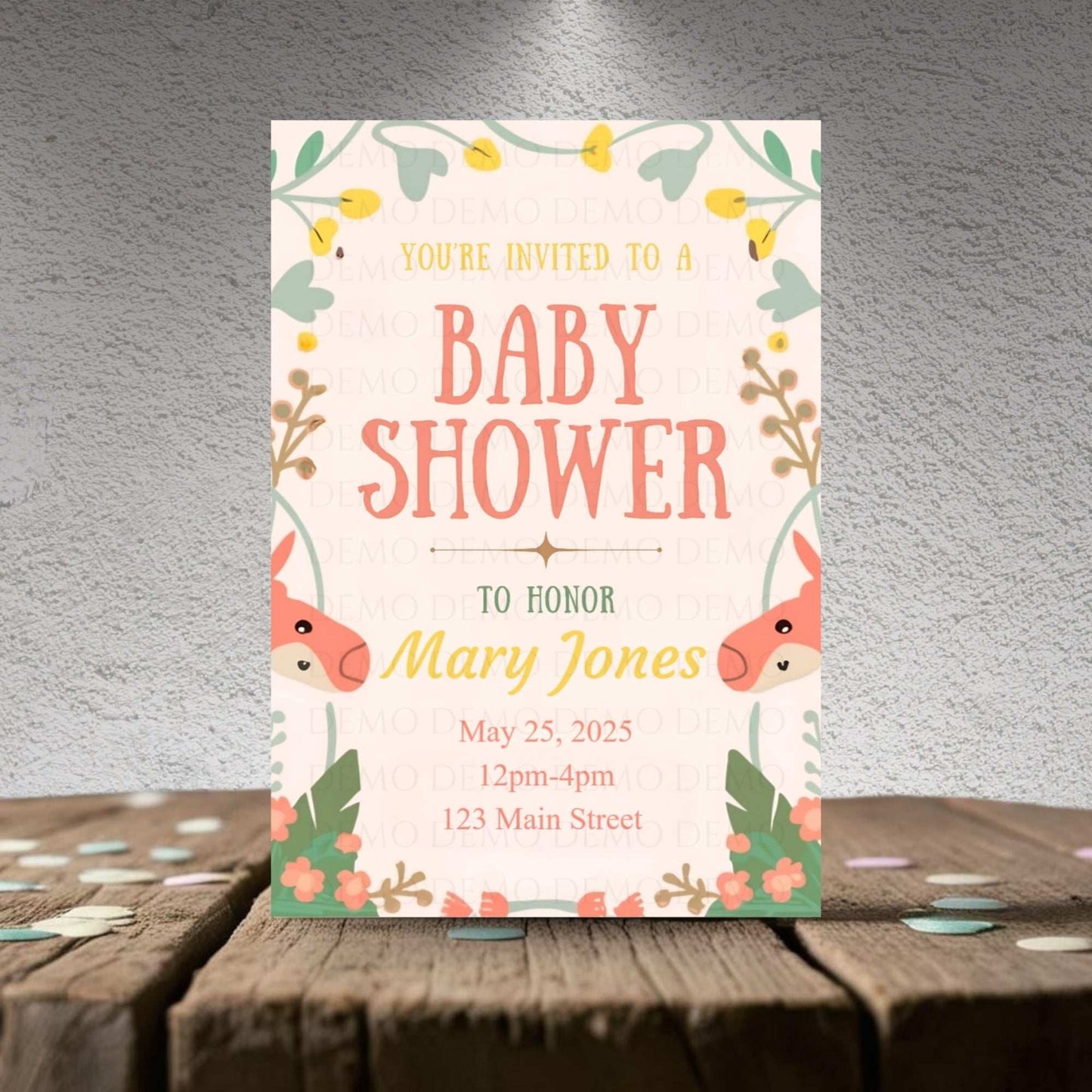 Neutral Baby Shower Invite