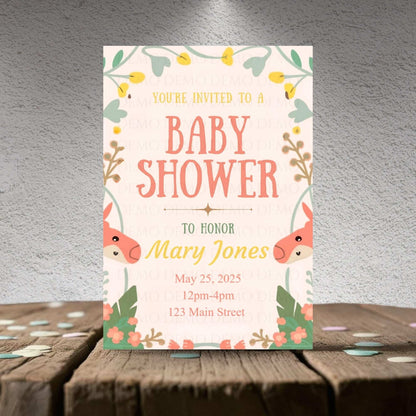 Neutral Baby Shower Invite