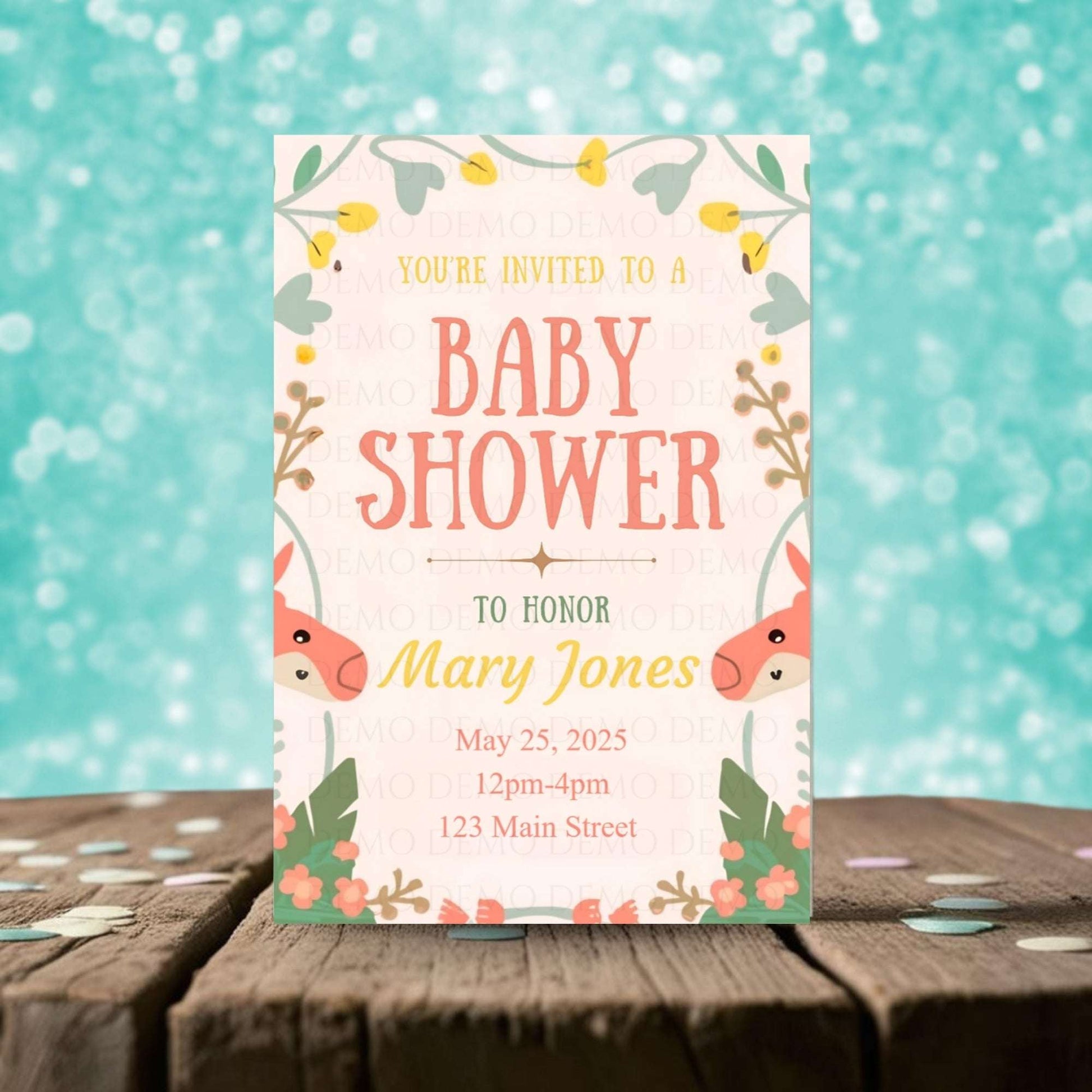 Neutral Baby Shower Invite