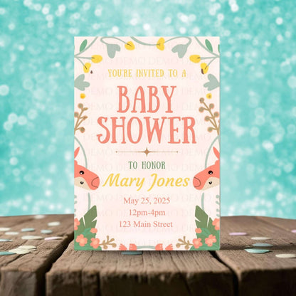 Neutral Baby Shower Invite