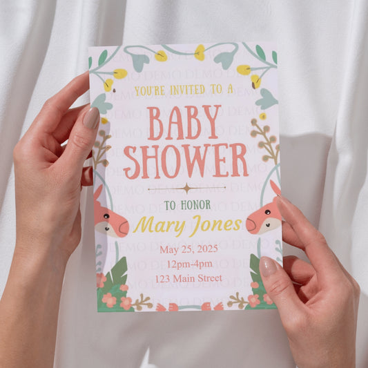 Neutral Baby Shower Invite
