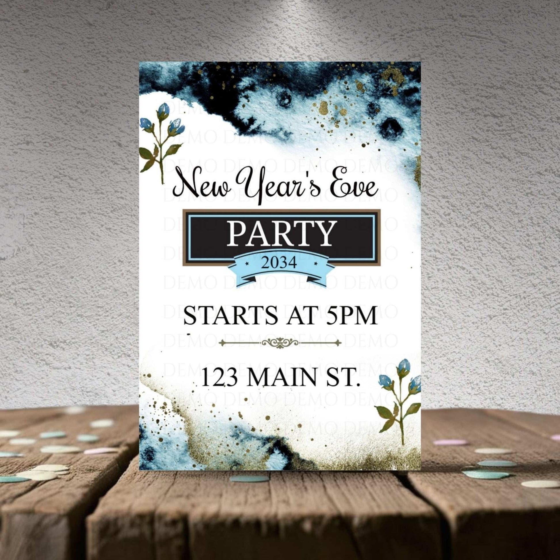 New Year's Eve Personalized Invite