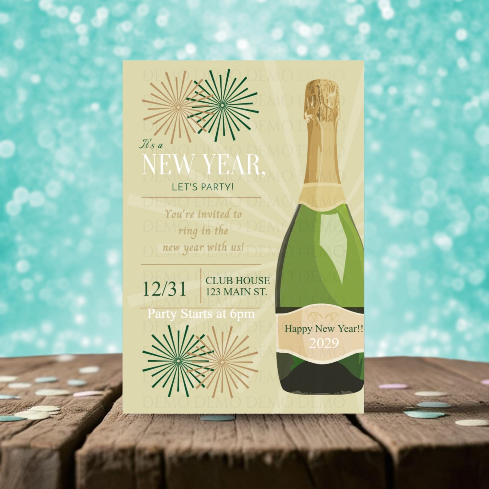 New Year's Party Invitation II