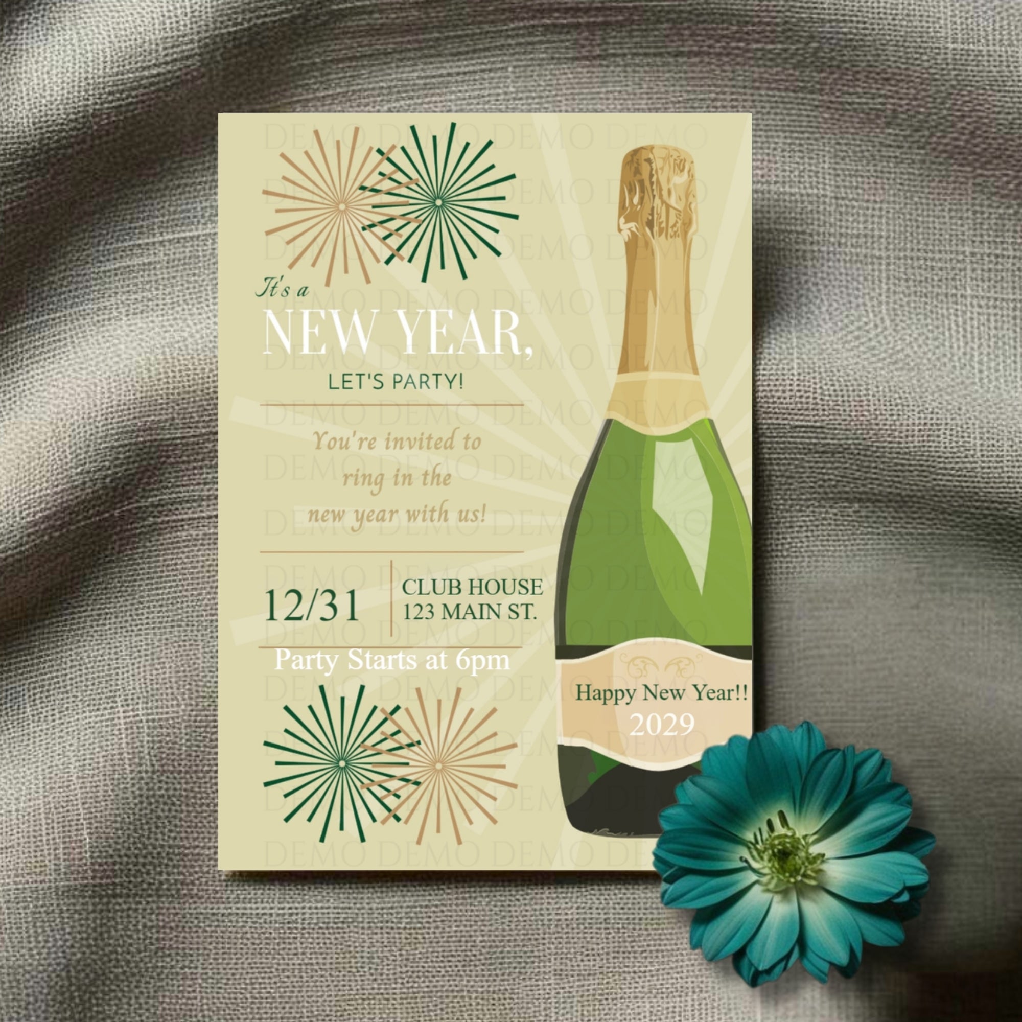 New Year's Party Invitation II