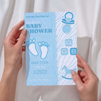 Personalized Baby Footprint Shower Invitation